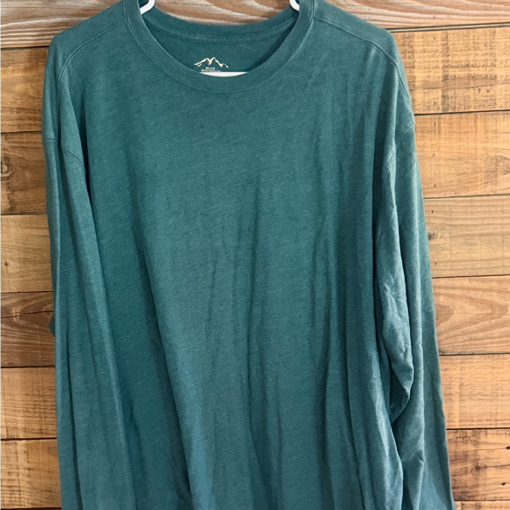 Men's Teal Long Sleeve Shirt